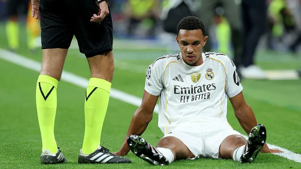 Trent Alexander-Arnold endures early blow in the Spanish giants UCL match